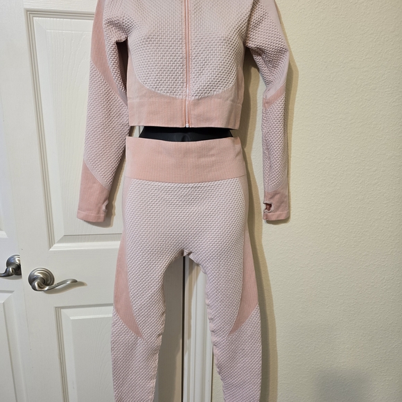 Source Unknown Pants - Source Unknown Textured Pink Track Suit